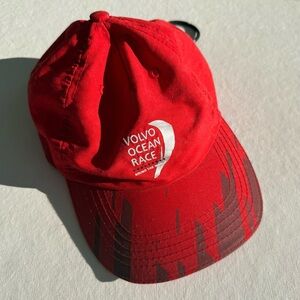 MUSTO “Volvo Ocean Race” Sailing Embroidered Red Flat Brim Clip Running Hat